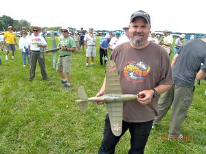 Steve Blanchard with his P-39 Airacobra.