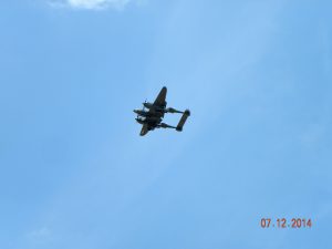 P-38 Lightning flyby