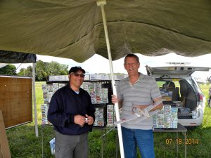 Dave Niedzielski, owner of Easy Built Models, with Mike O'Neill and his Kharkov at 2014 FAC NATS.