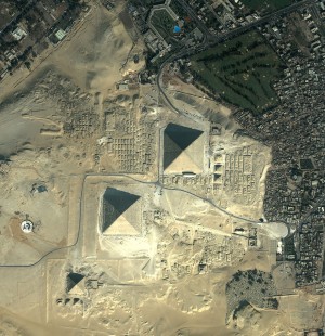 In addition to several pyramids, Giza is also home to the Great Sphinx and ancient temples.