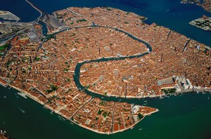 The beautiful Italian city of Venice is situated on a group of 118 small islands separated by canals and linked by bridges.