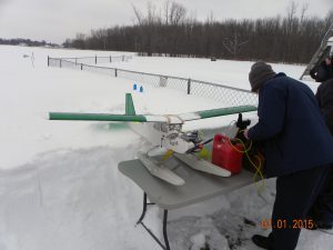 Prepping the Kadet Senior for flight.