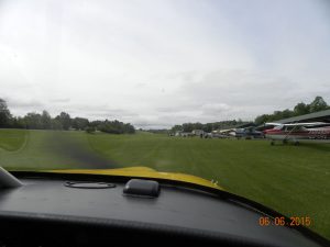 On the ground after arrival at Kline Kill Airport in Ghent, NY.