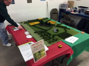A local wargame miniatures club was on hand.