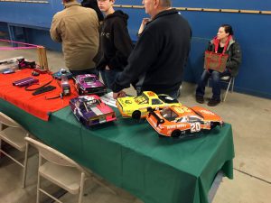 There were plenty of R/C cars that were burning up the indoor track throughout the day.