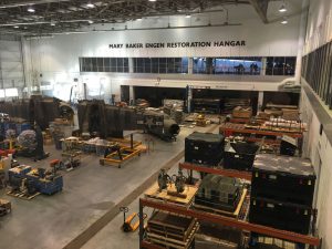 The Mary Baker Engen Restoration Hanger is a $30 million hanger devoted to the meticulous restoration and preservation of historic aerospace wonders.