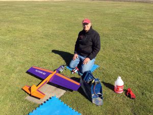 Steve prepping his 'Tutor 50' for flight