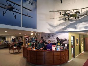 Eilen Koches, Visitor Services Manager and Bob Kinghorn, Museum Volunteer, gave me a nice welcome at the museum entrance desk.