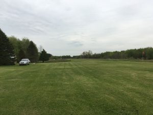 The view down the runway at Rabbit Lane Airport