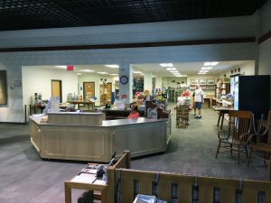 New visitor reception and gift shop areas. 