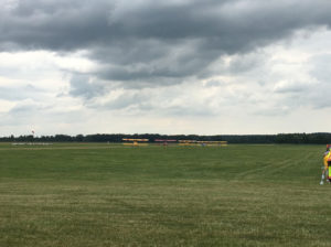 Stearmans heading out for take-off