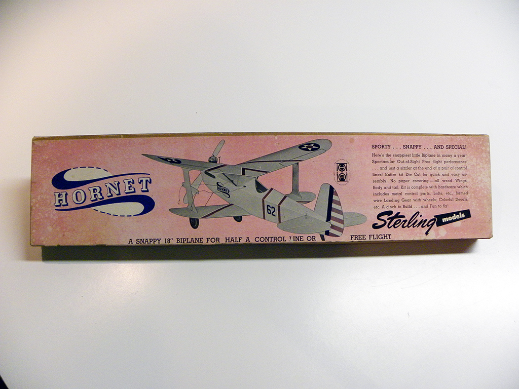 Control Line Biplane Kit Sterling Hornet