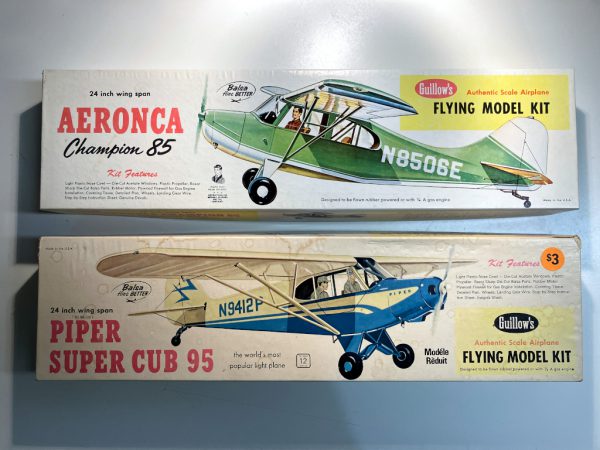 Scratch & Dent Lot #3 (Free Flight): Guillow's Aeronca Champion 85, Guillow's Piper Super Cub 95