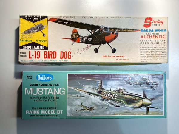 Scratch & Dent Lot #4 (Free Flight): Sterling L-19 Bird Dog, Guillow's P-51D Mustang