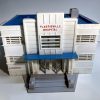 Plasticville Lot of 2 Buildings & 1 Accessory Group: Hospital, Police Dept., Street Accessories - Image 2