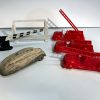 Plasticville Lot of 2 Buildings & 1 Accessory Group: Hospital, Police Dept., Street Accessories - Image 4
