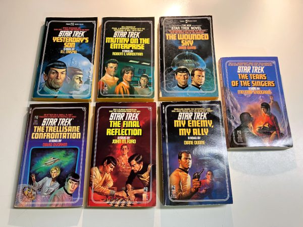 Vintage Star Trek 7 Book Bundle, #11-14, #16, #18-19 Pocket Books paperbacks 1980's