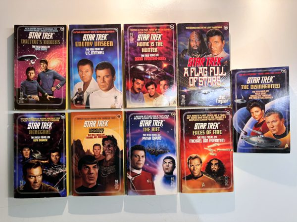 Vintage Star Trek 9 Book Bundle: #50-52, #54-59 Pocket Books paperbacks 1990's