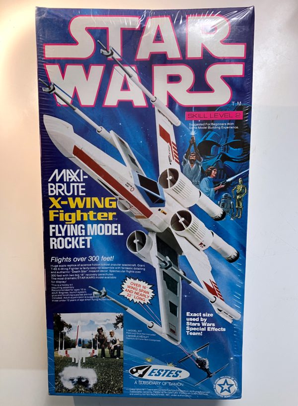 Estes Star Wars Maxi-Brute X-Wing Fighter Flying Model Rocket - Sealed Vintage 1977 Kit