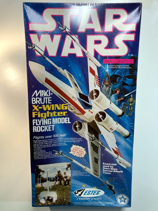 Estes Star Wars Maxi-Brute X-Wing Fighter Flying Model Rocket - Sealed Vintage 1977 Kit